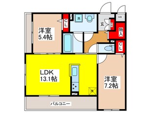 プレゼンス弥刀Aの物件間取画像